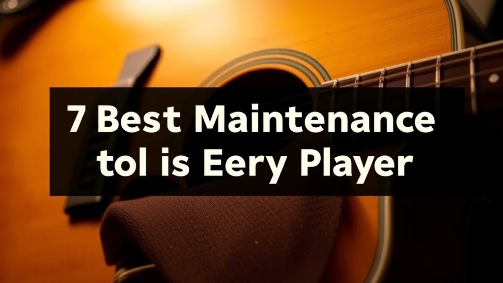 7 Best Guitar Maintenance Tools for Every Player