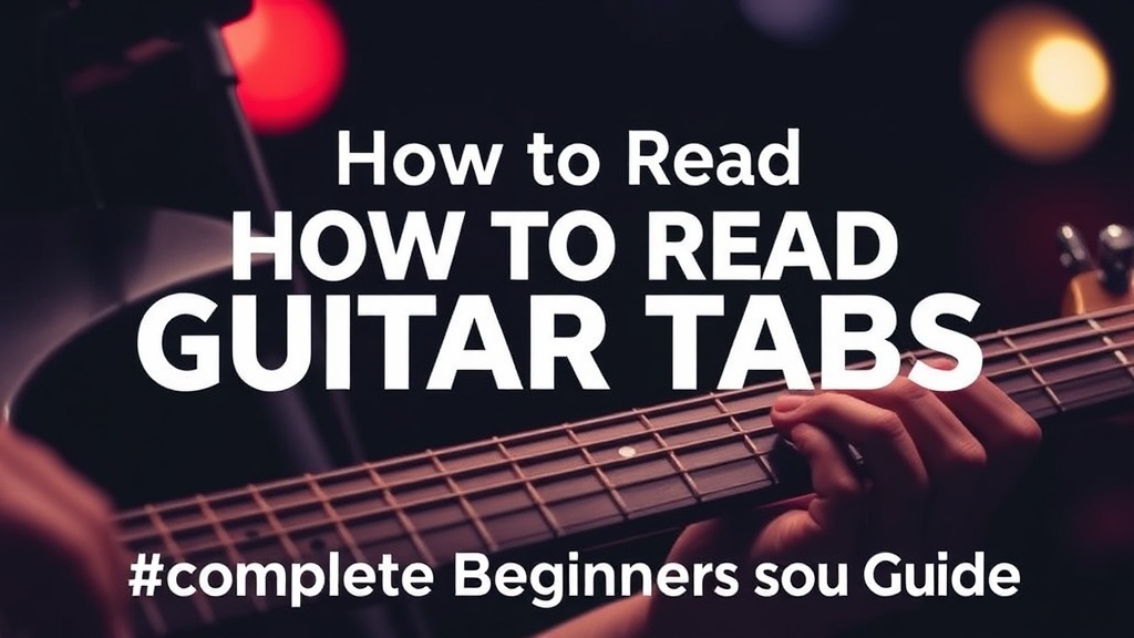 How to Read Guitar Tabs: A Complete Beginner's Guide