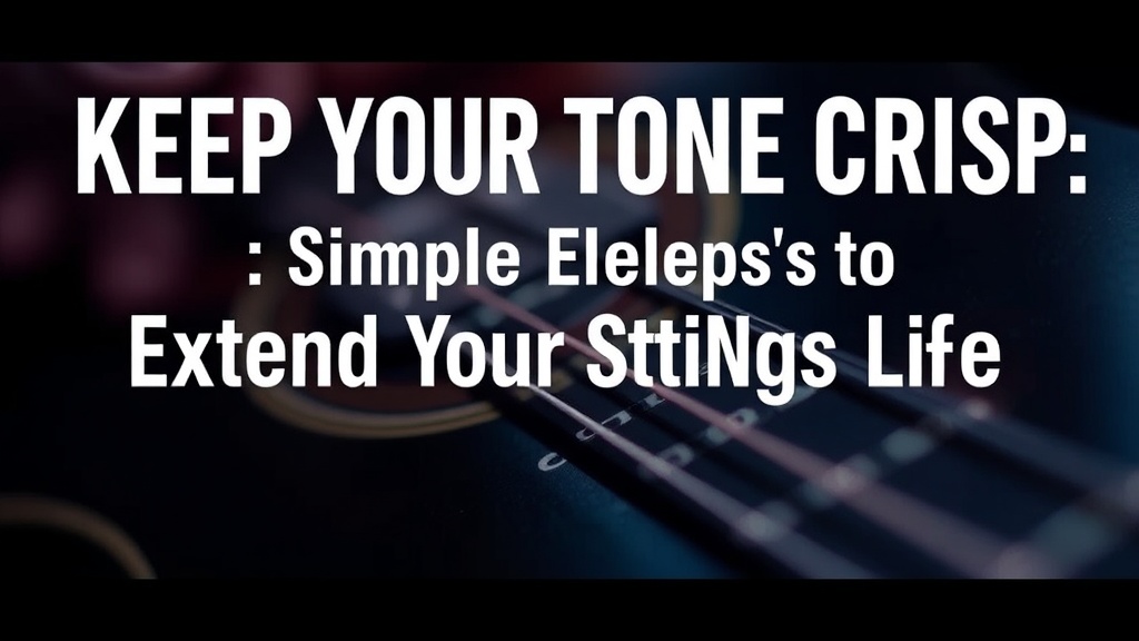 Keep Your Tone Crisp: Simple Steps to Extend Guitar String Life