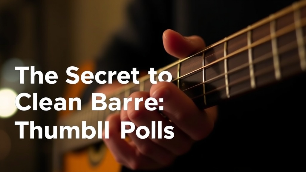 The Secret to Clean Barre Chords: Thumb Placement