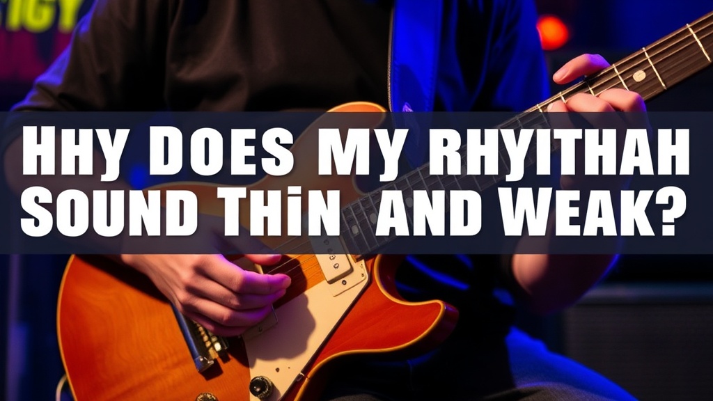 Why Does My Rhythm Guitar Sound Thin and Weak?