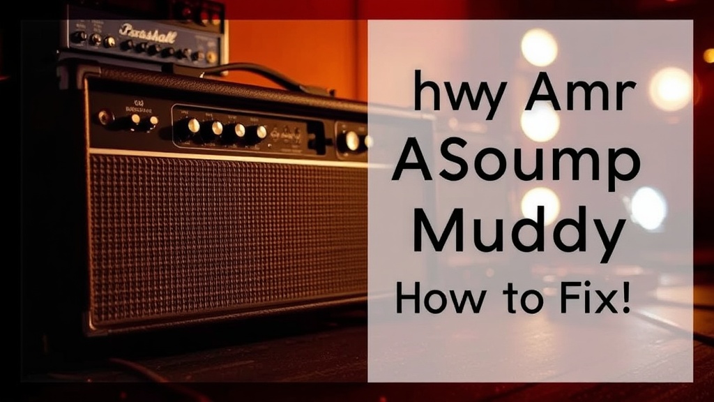 Why Your Amp Sounds Muddy and How to Fix It