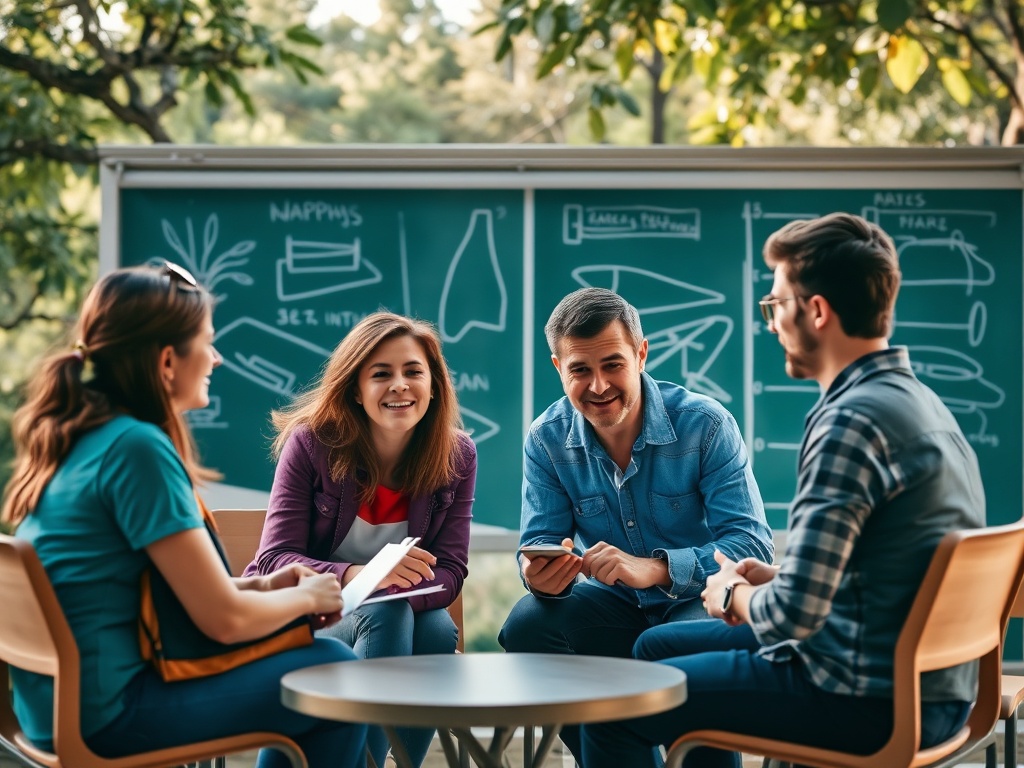 group chat conversation planning trip logistics with clear checklist and itinerary shared