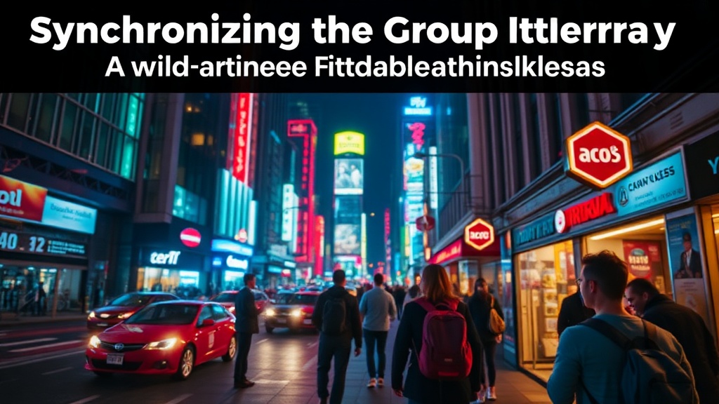 Synchronizing the Group Itinerary: Avoiding the Mid-Trip Chaos