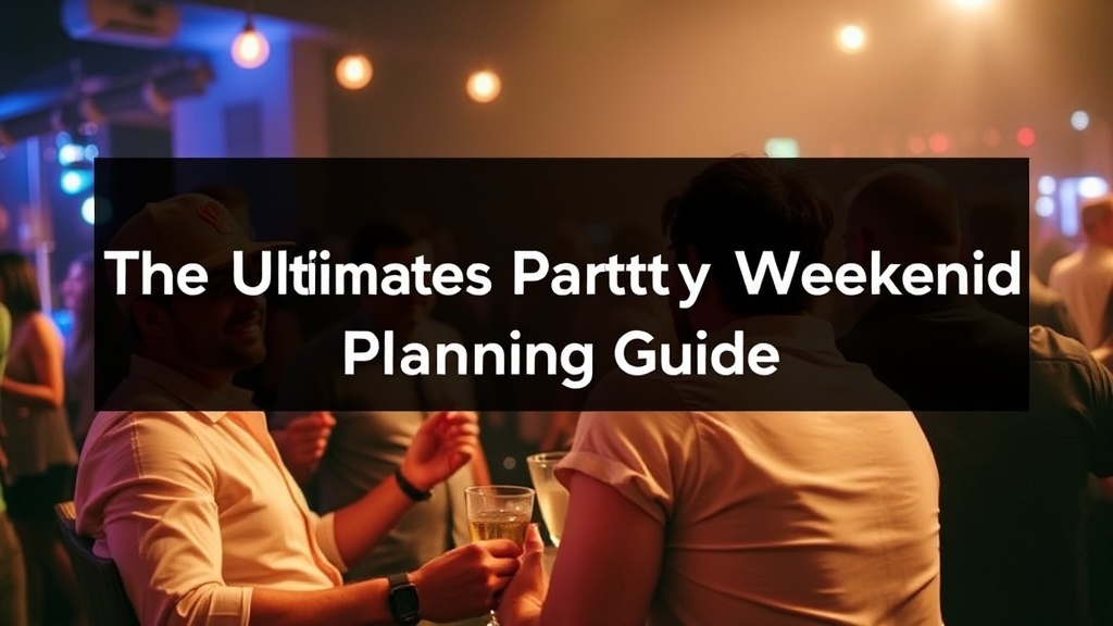 The Ultimate Bachelor Party Weekend Planning Guide for 2025