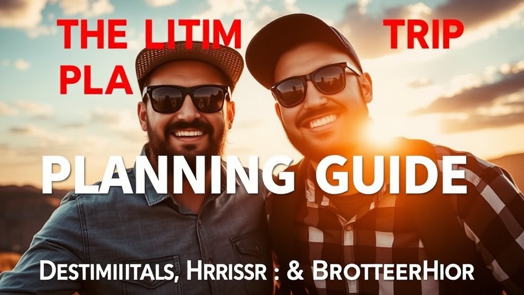 The Ultimate Guy Trip Planning Guide: Destinations, Activities & Brotherhood