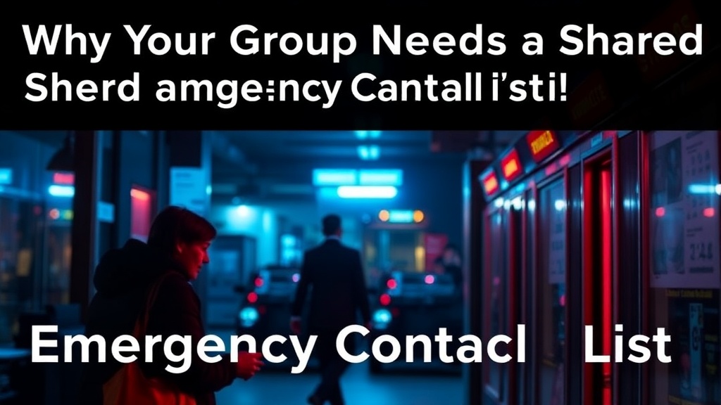 Why Your Group Needs a Shared Emergency Contact List