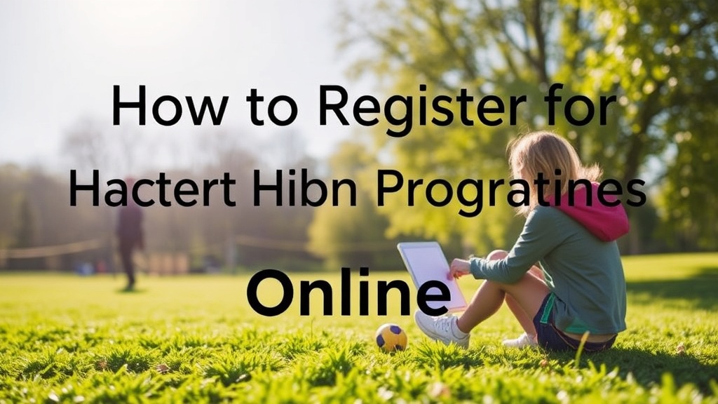 How to Register for Halton Hills Recreation Programs Online