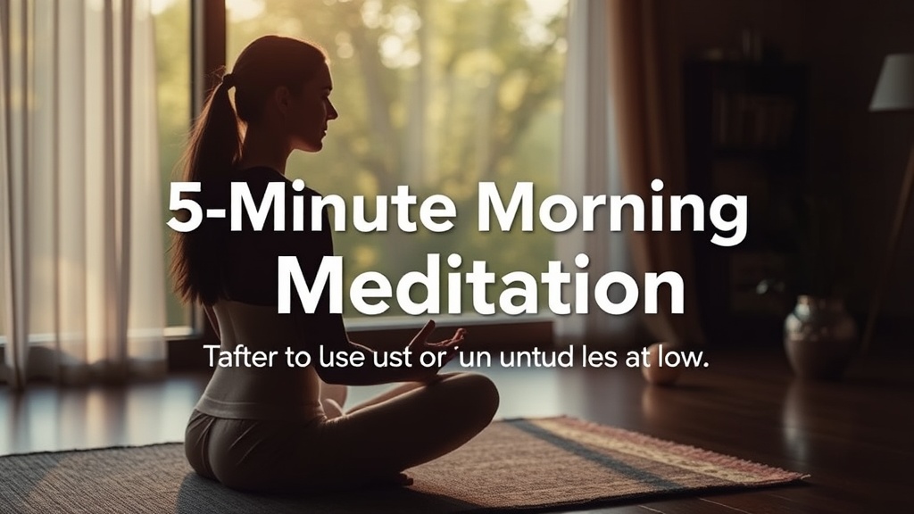 5-Minute Morning Meditation: A Simple Ritual to Transform Your Day