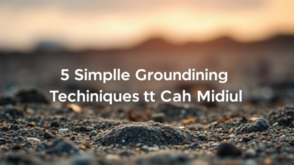 5 Simple Grounding Techniques to Calm Your Mind in Minutes