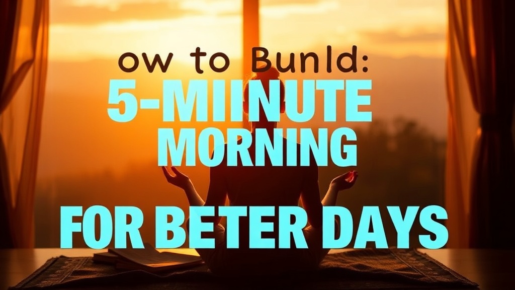 How to Build a 5-Minute Morning Mindfulness Routine for Better Days