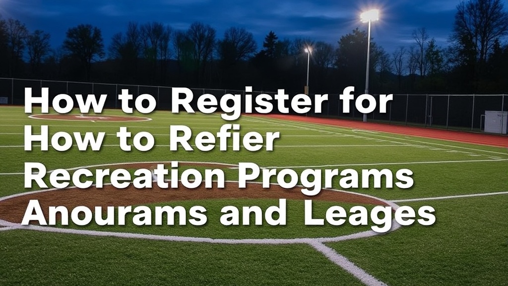 How to Register for Hawkesbury Recreation Programs and Sports Leagues