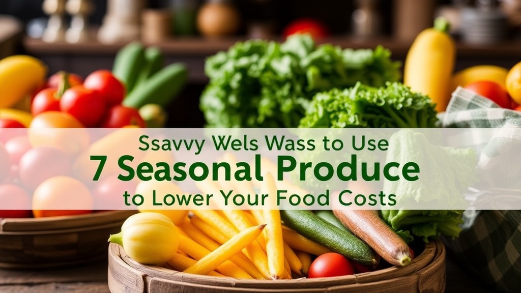 7 Savvy Ways to Use Seasonal Produce to Lower Your Food Costs