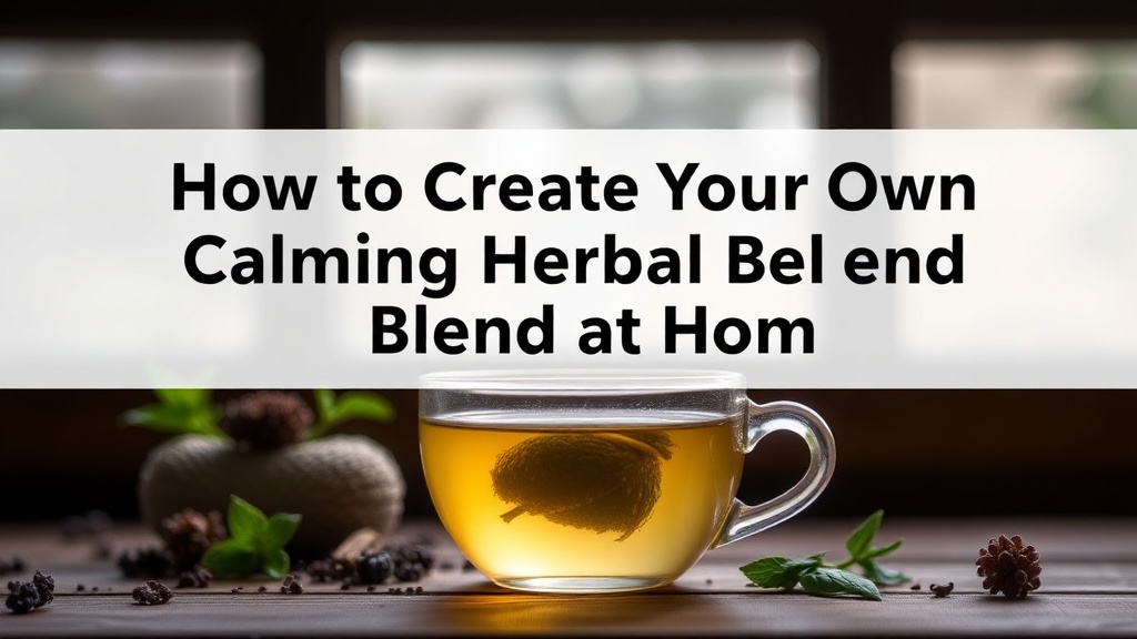 How to Create Your Own Calming Herbal Tea Blend at Home