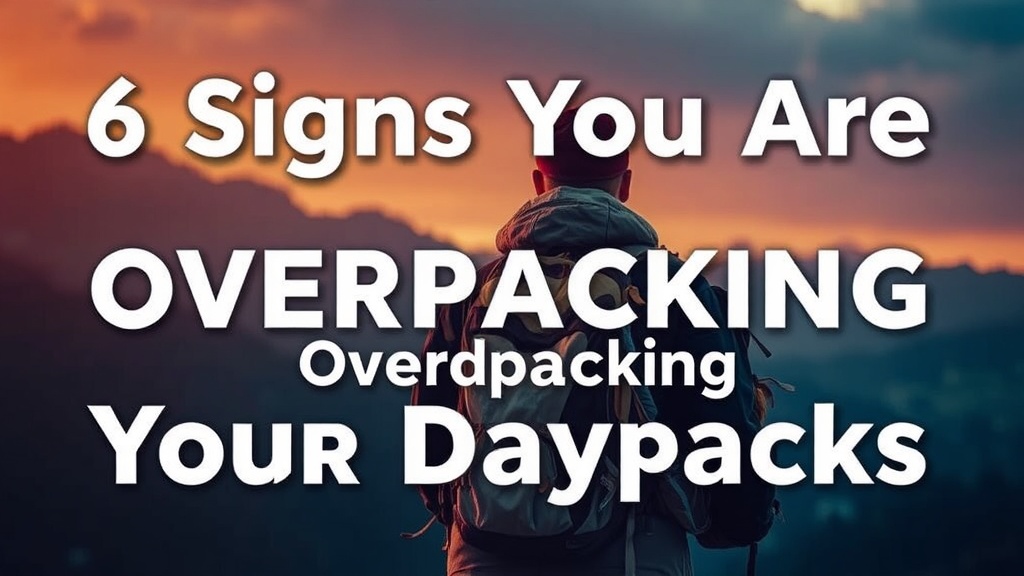 6 Signs You Are Overpacking Your Daypack