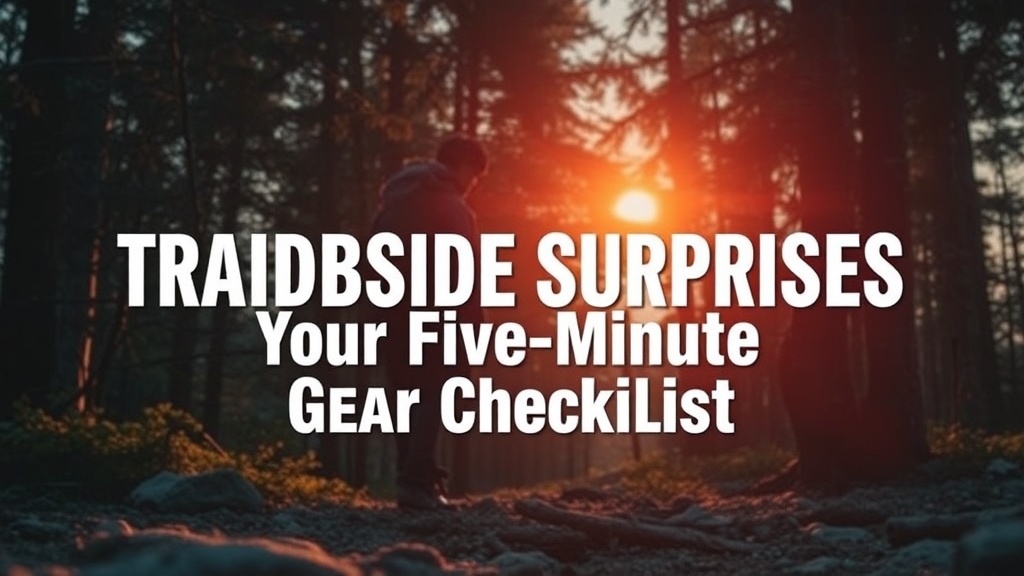 Avoiding Trailside Surprises: Your Five-Minute Gear Checklist