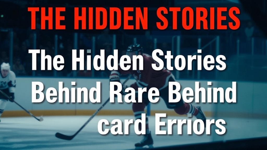 The Hidden Stories Behind Rare Hockey Card Errors