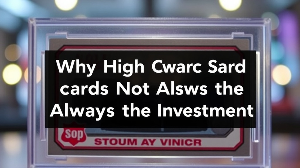 Why High-Grade Slabbed Cards Are Not Always the Best Investment