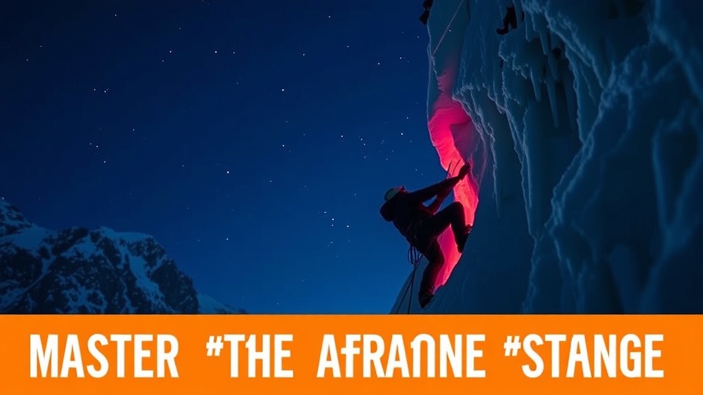 Master the A-Frame Stance: Ice Climbing's Secret to Less Fatigue