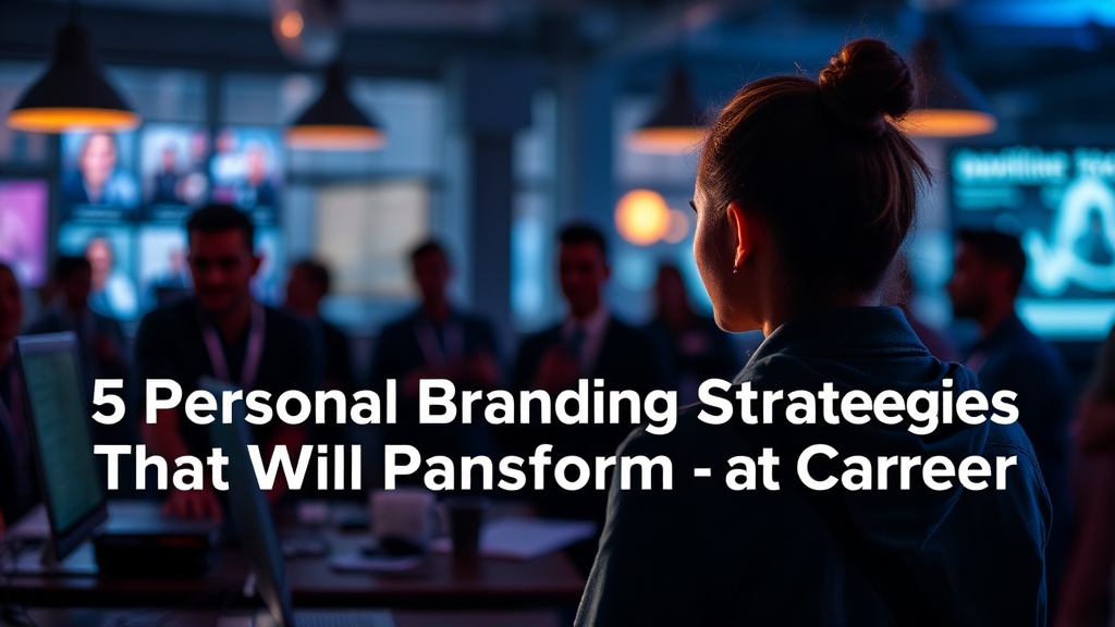 5 Personal Branding Strategies That Will Transform Your Career