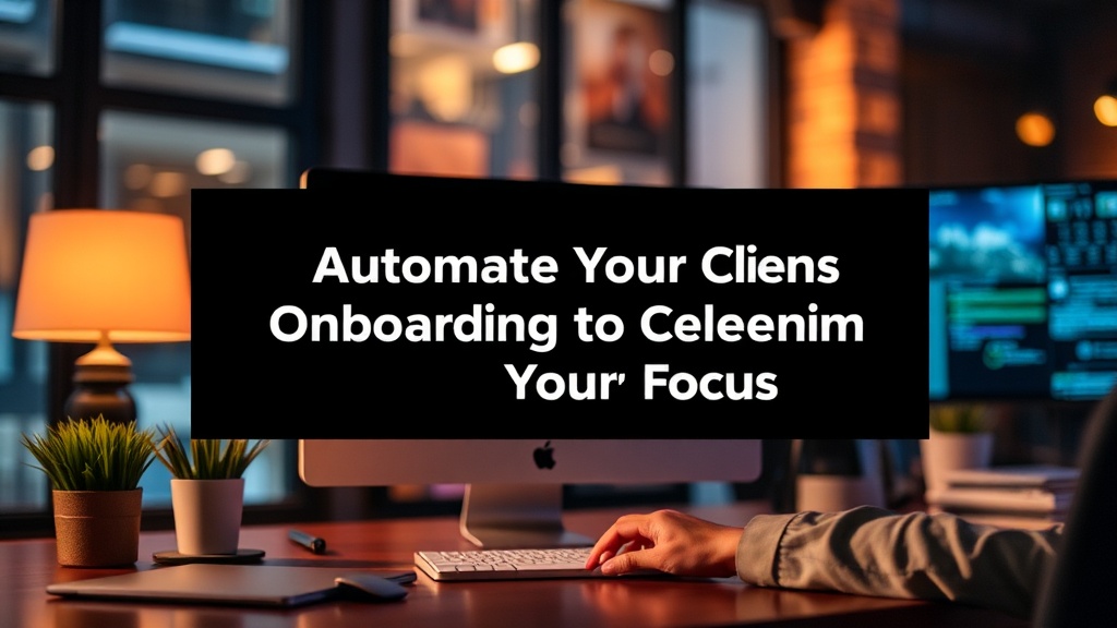Automate Your Client Onboarding to Reclaim Your Focus
