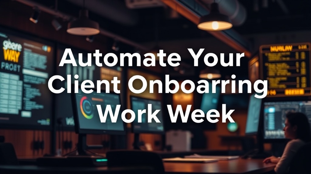Automate Your Client Onboarding to Reclaim Your Work Week