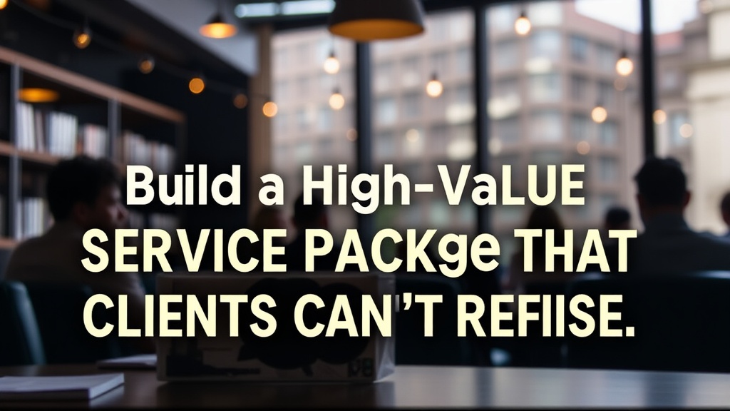 Build a High-Value Service Package That Clients Can't Refuse