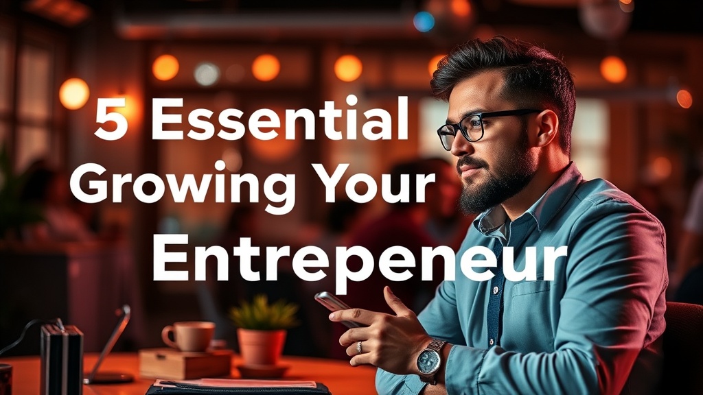 5 Essential Tips for Growing Your Career as an Entrepreneur