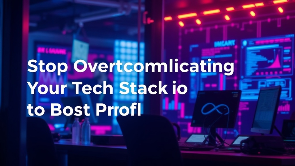 Stop Overcomplicating Your Tech Stack to Boost Profit