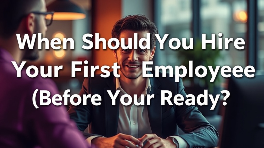 When Should You Hire Your First Employee (Before You're Ready)?