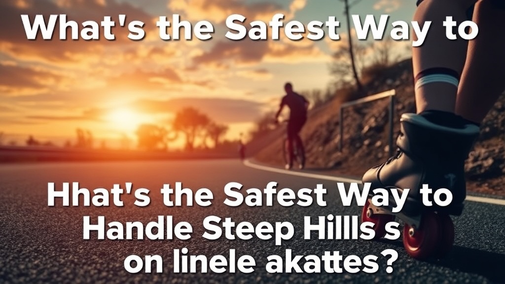 What's the Safest Way to Handle Steep Hills on Inline Skates?