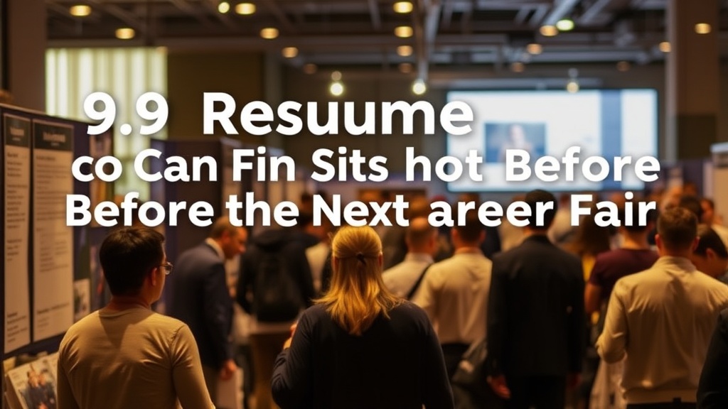 9 Resume Fixes You Can Finish Before the Next Career Fair