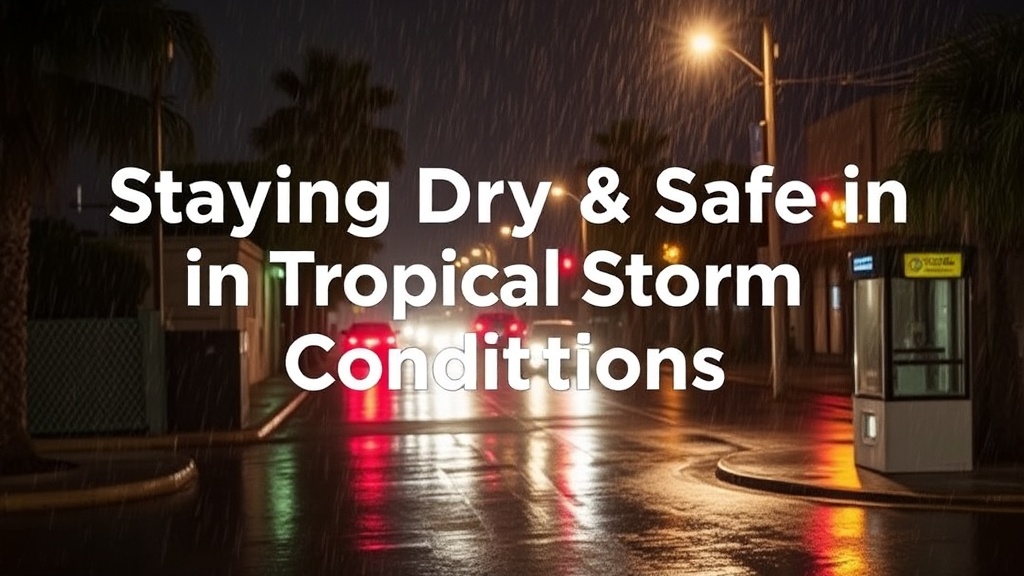 Staying Dry and Safe in Tropical Storm Conditions