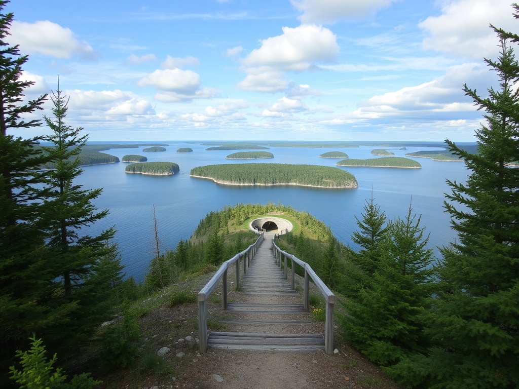 Tunnel Island Kenora trail overlook lake islands scenic Northern Ontario