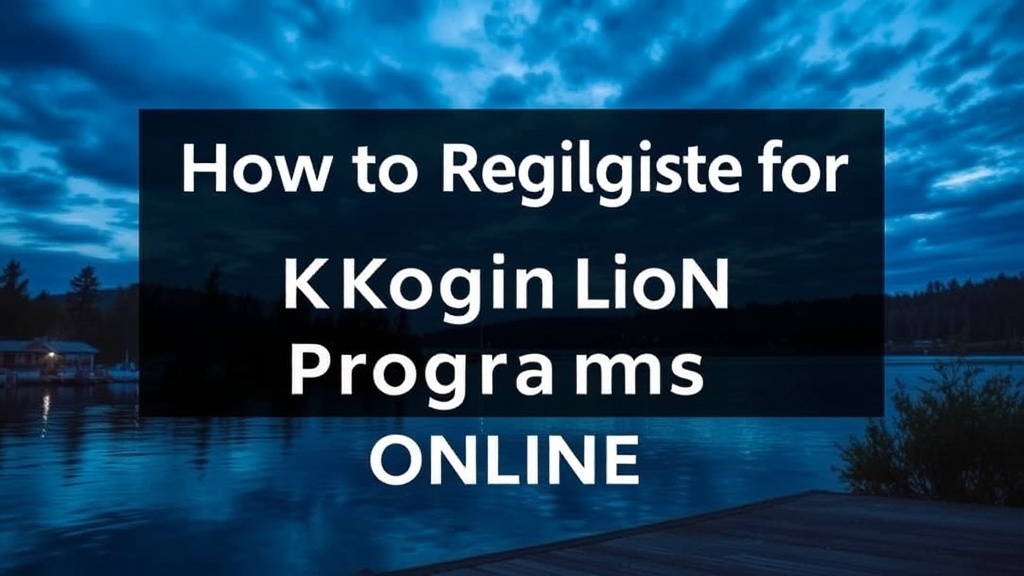 How to Register for Kirkland Lake Recreation Programs Online