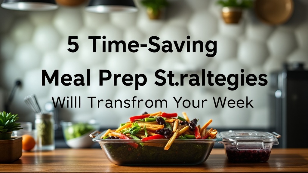 5 Time-Saving Meal Prep Strategies That Will Transform Your Week