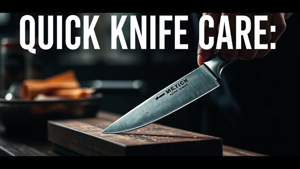 Quick Knife Care: How Honing Keeps Your Blades Ready