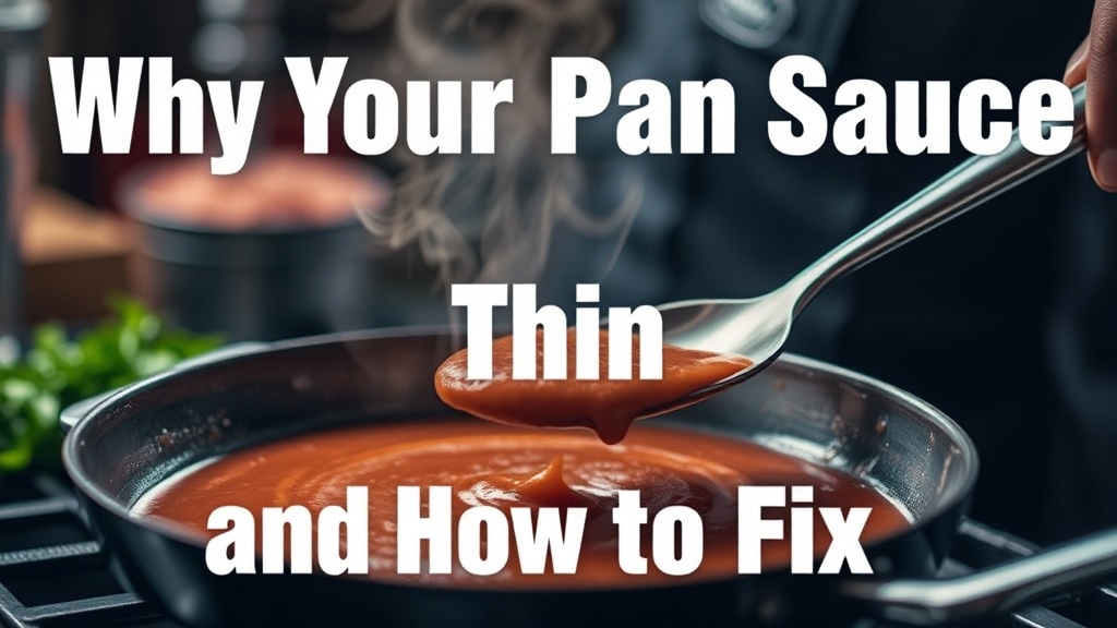 Why Your Pan Sauce is Thin and How to Fix It
