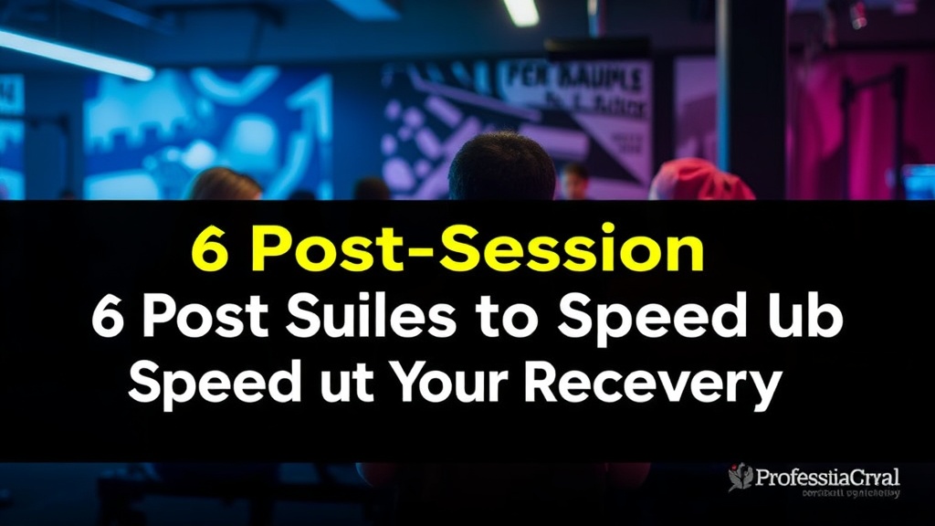 6 Post-Session Protocols to Speed Up Your Recovery