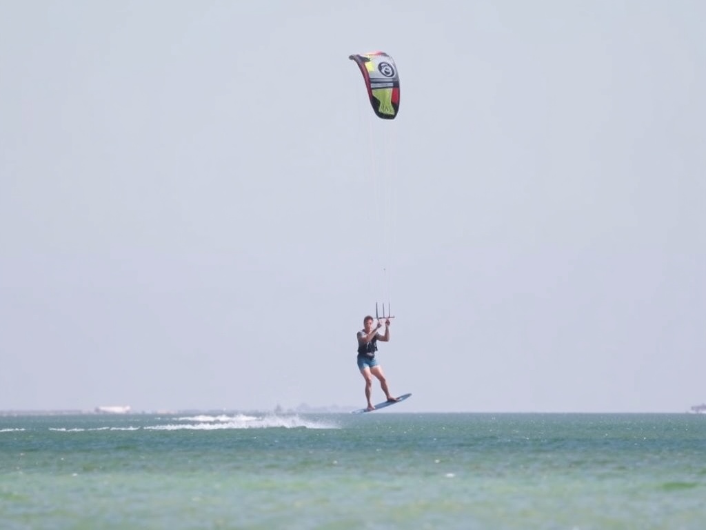 kiteboarding basics on flat water with a focus on the kite