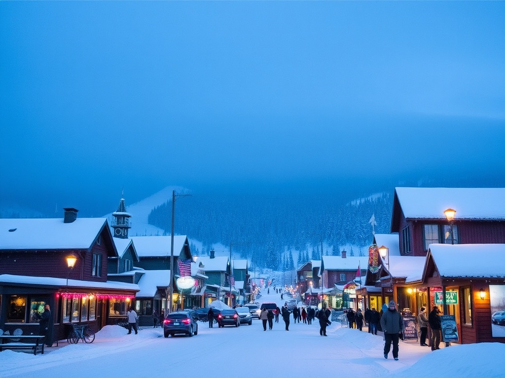 Rossland winter snowy town Red Mountain ski scene locals lifestyle