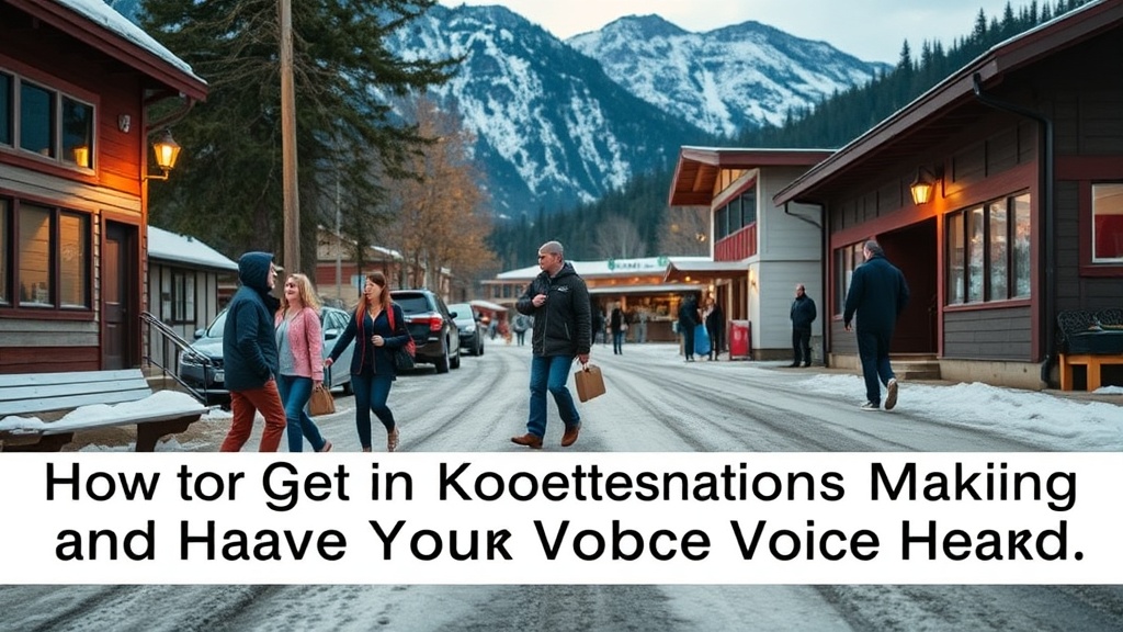 How to Get Involved in Kootenays Local Decision-Making and Have Your Voice Heard