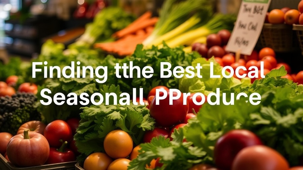 Finding the Best Local Seasonal Produce
