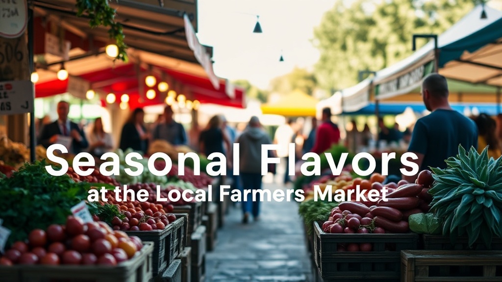 Seasonal Flavors at the Local Farmers Market