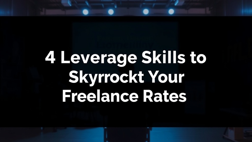 4 High-Leverage Skills to Skyrocket Your Freelance Rates