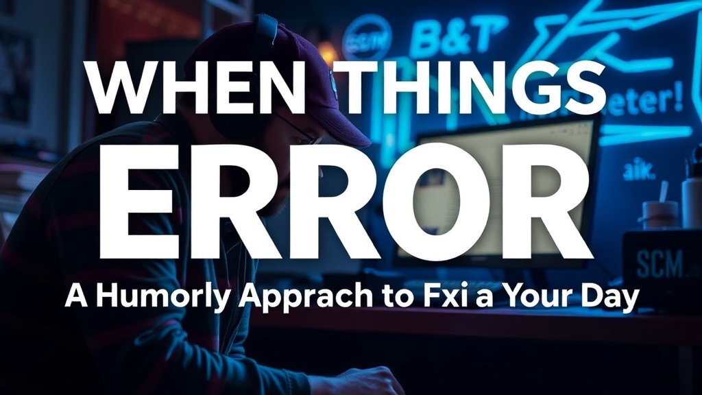 When Things Err: A Humorous Approach to Fixing Your Day