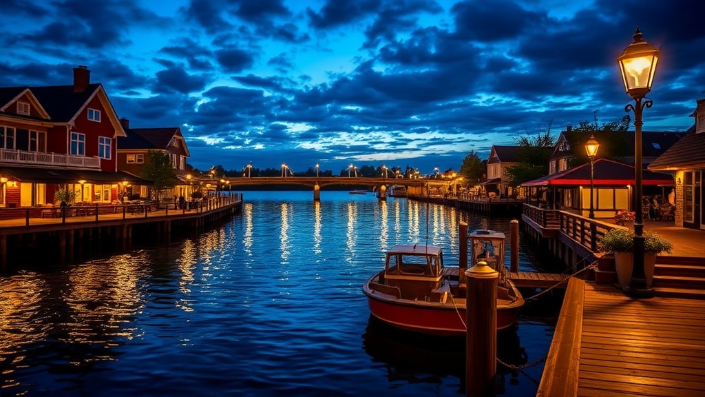 Riverside Dining and Scenic Views Along the Leamington Waterfront
