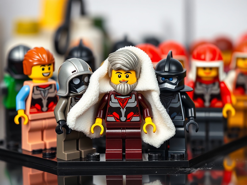 LEGO Minifigs being cleaned with soft cloth