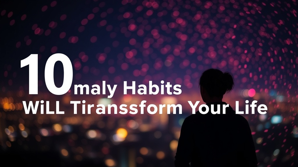 10 Small Daily Habits That Will Transform Your Life