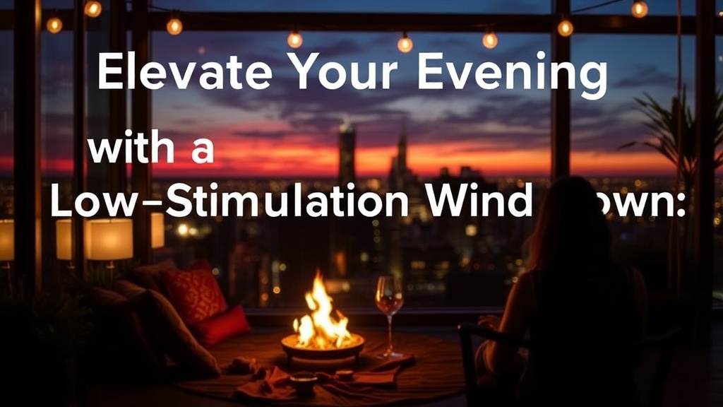 Elevate Your Evening with a Low-Stimulation Wind Down